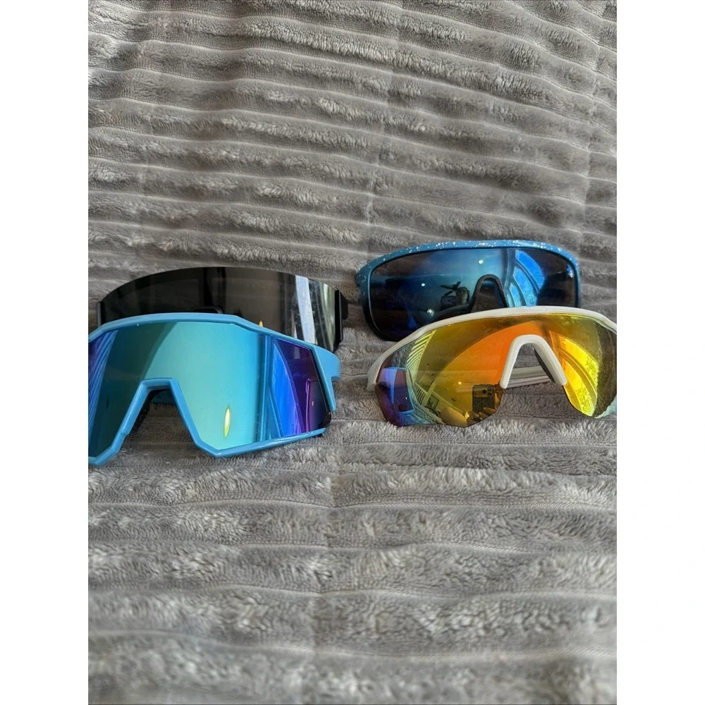 Lot of 4 Youth Mirrored Cycling Sport Sunglasses
